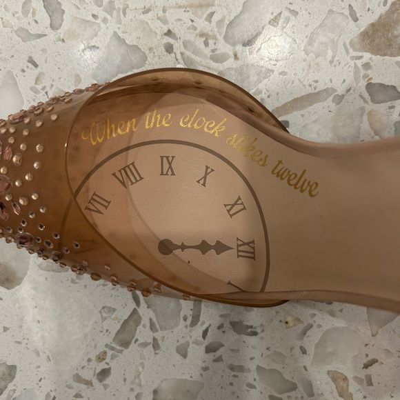 Disney Cinderella x Aldo Rhinestone “Glass Slipper”  Heels Limited Addition POC - Picture 6 of 12